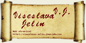 Višeslava Jelin vizit kartica